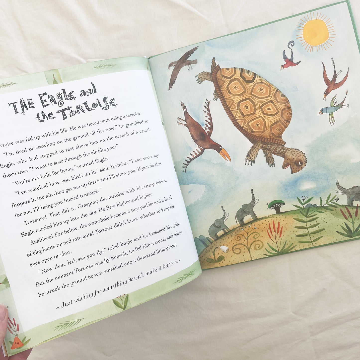 Aesops fables book, large