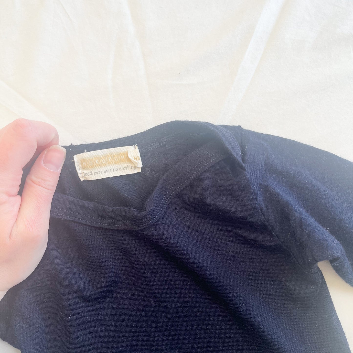 Mokopuna merino sleep dress , NB
