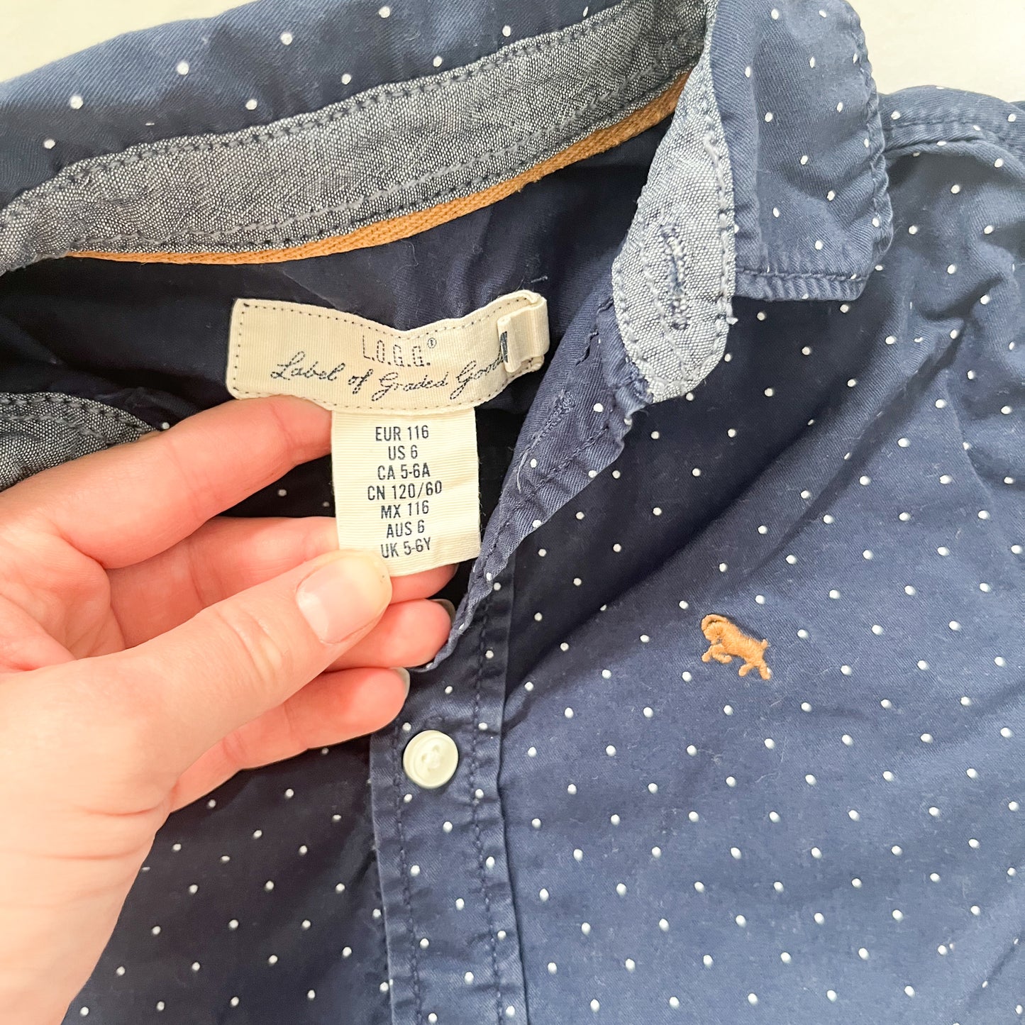 L.O.G.G shirt, size 6