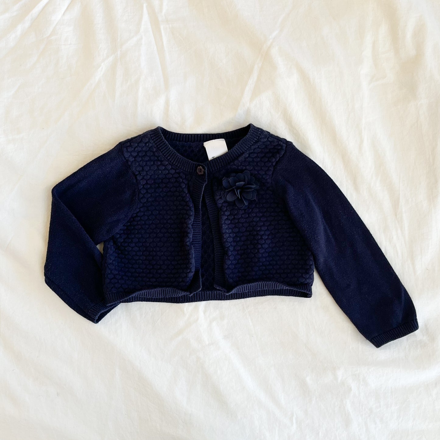 Teeny weeny crop cardi, 6-12m
