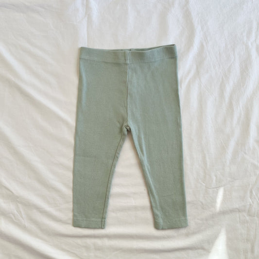 Green leggings, size 1