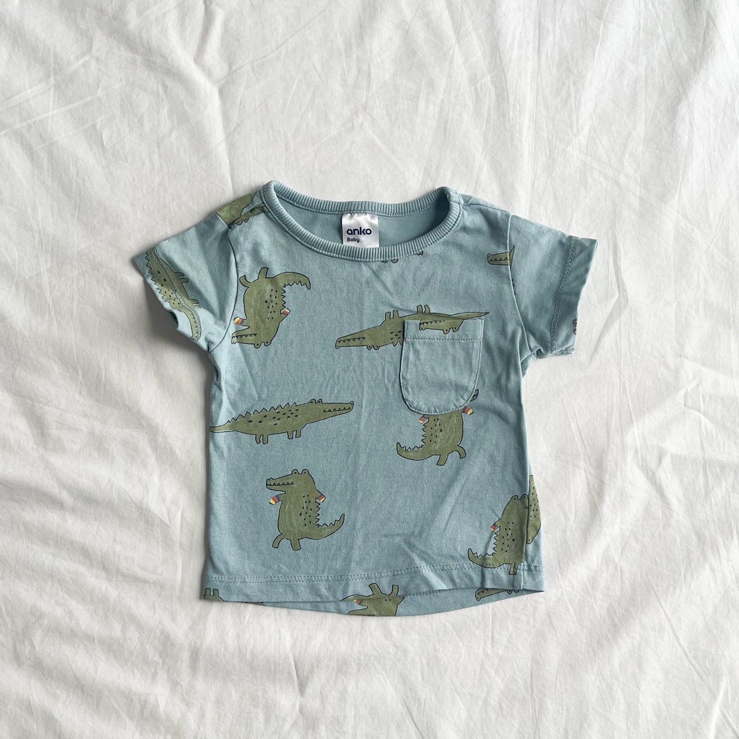 Crocodile tee, 0-3m