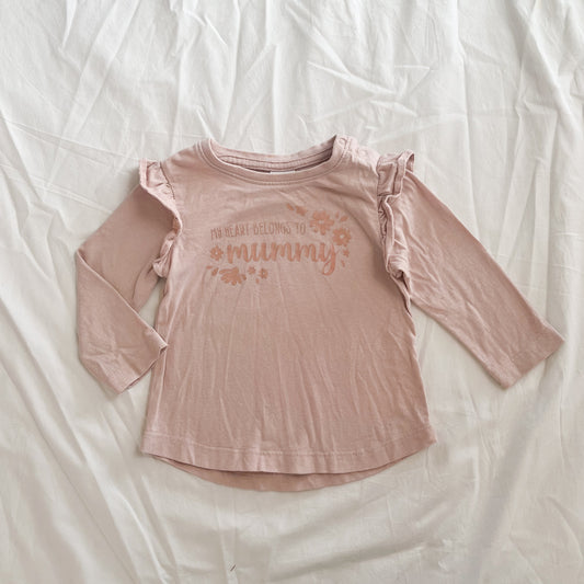 Baby berry top, 6-12m
