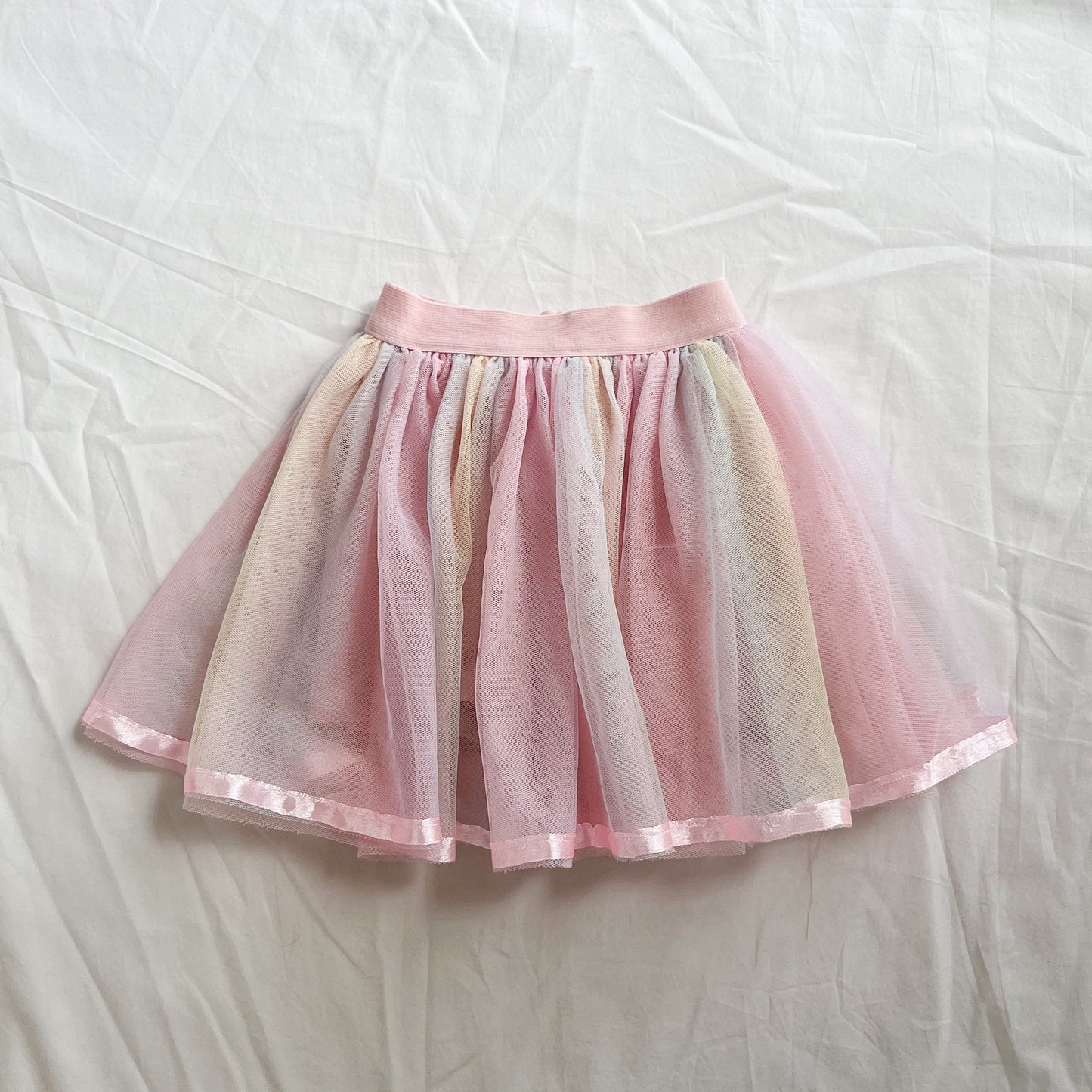 Rainbow tutu with shorts, size 1