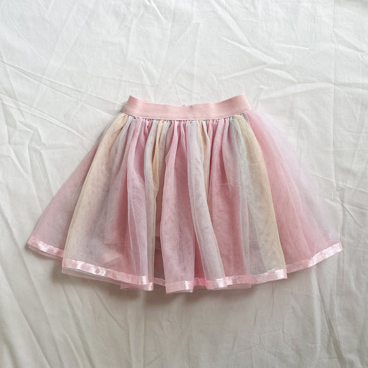 Rainbow tutu with shorts, size 1
