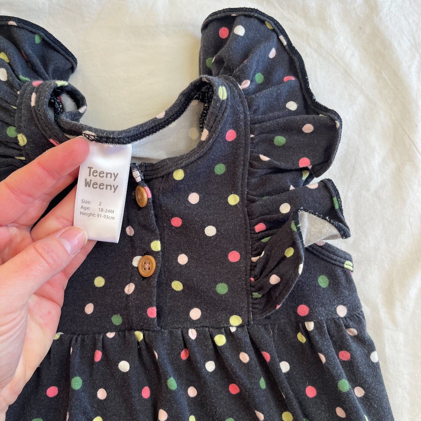 Teeny weeny romper, size 2
