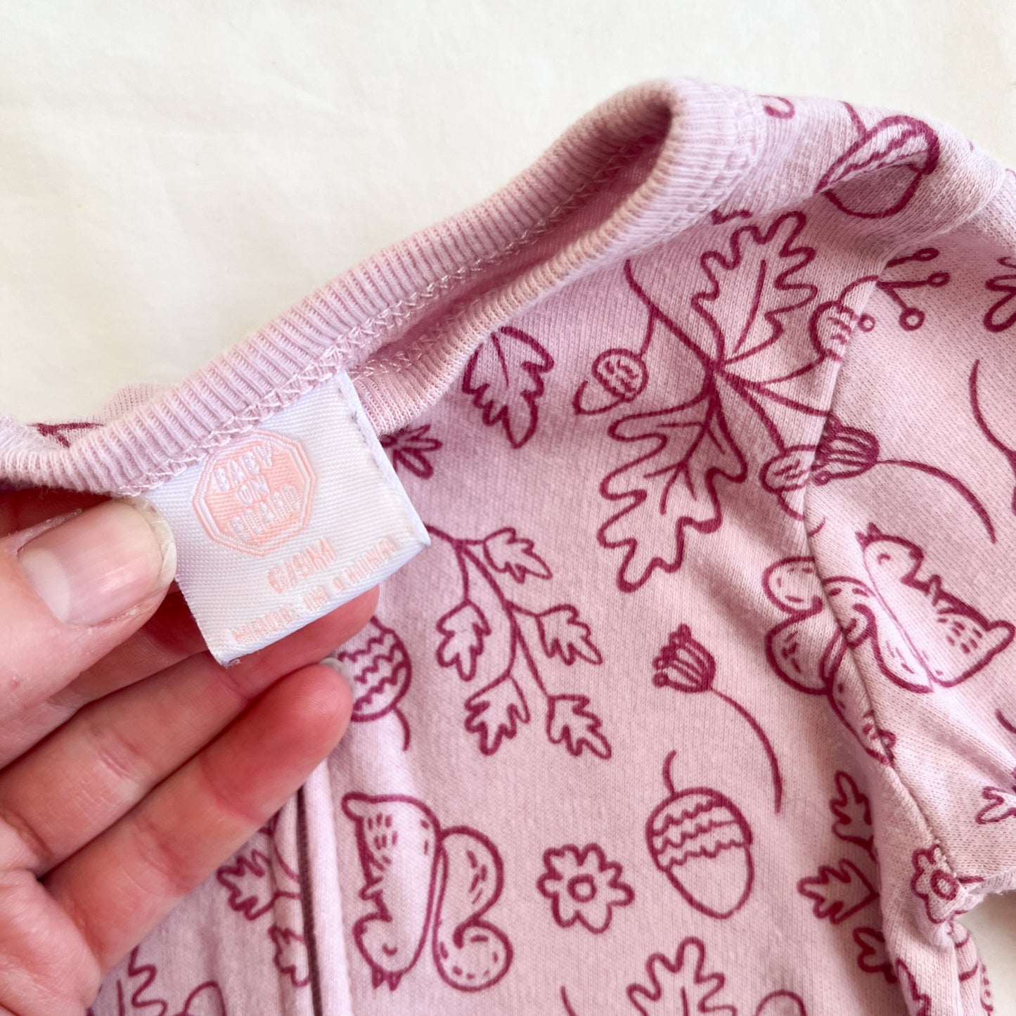 Baby on board sleepsuit, 6-9m