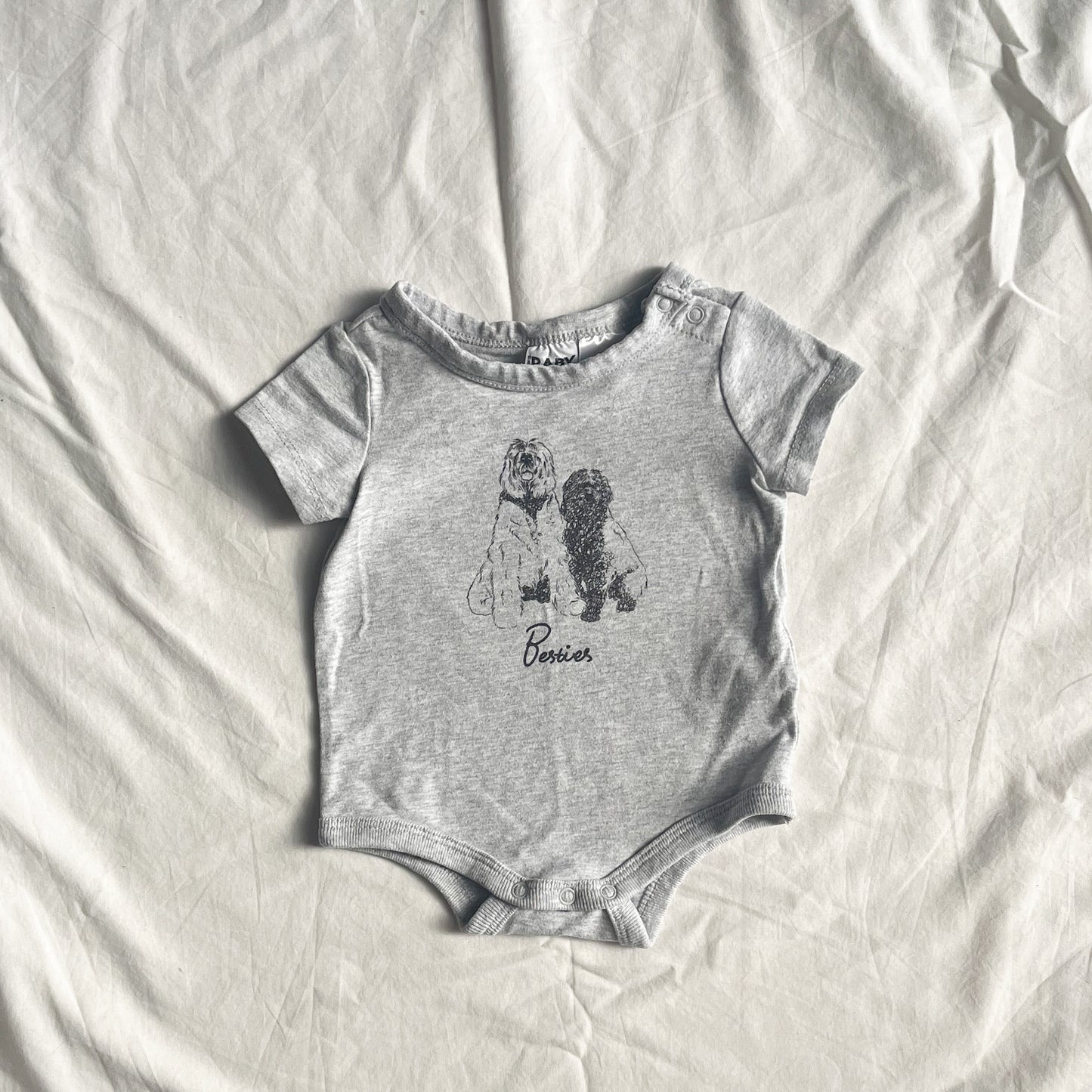 Cotton on baby bodysuit, 0-3m