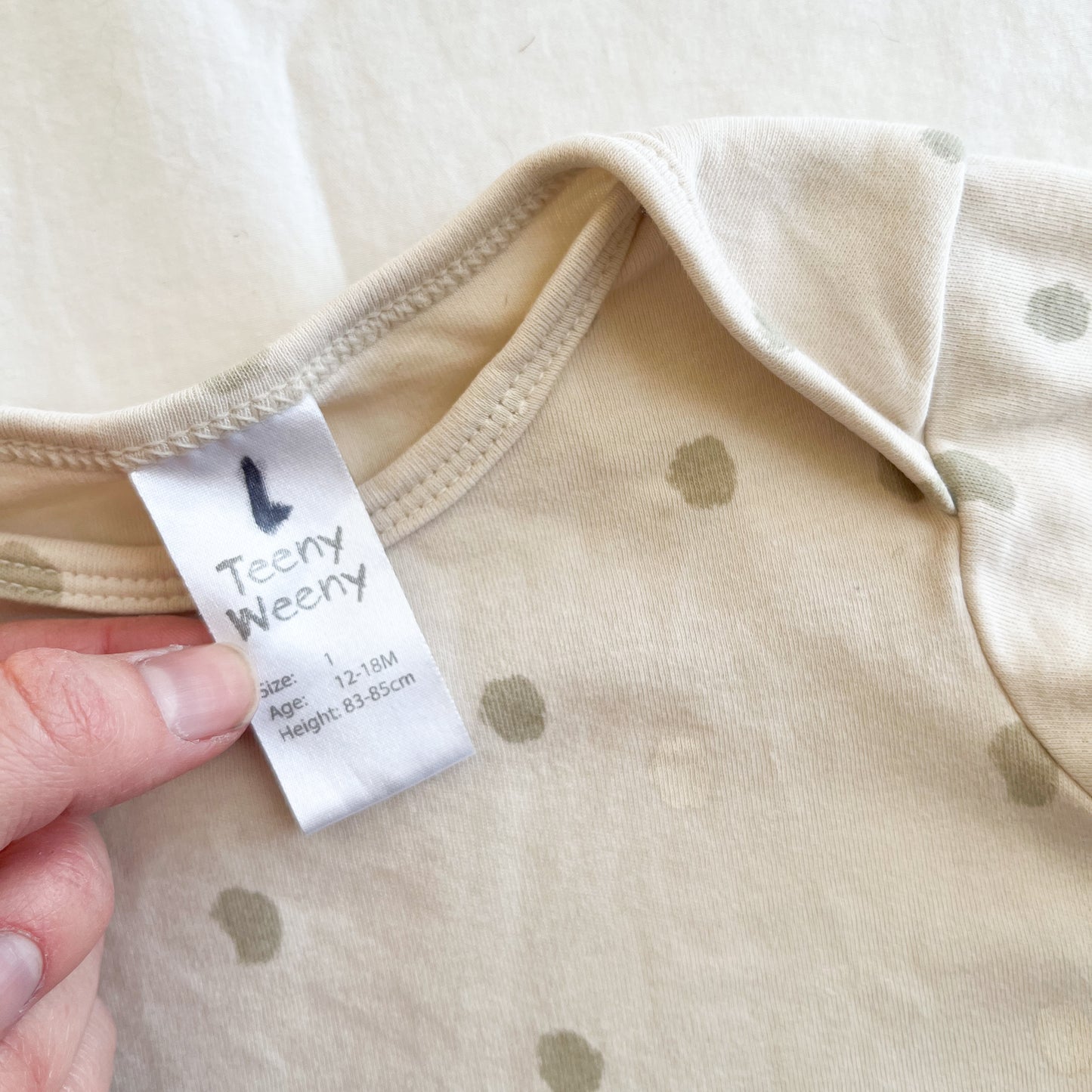 Teeny weeny bodysuit, size 1