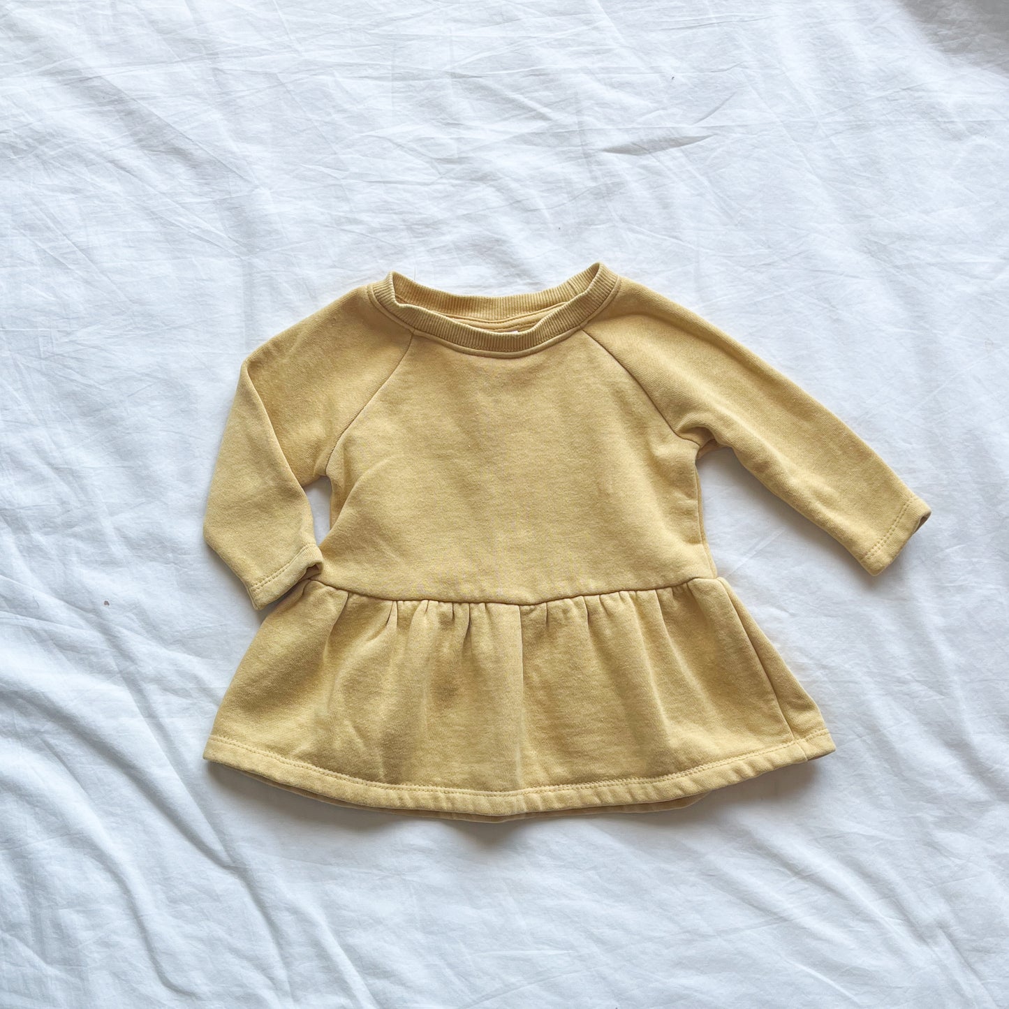 Teeny weeny fleece dress, 3-6m