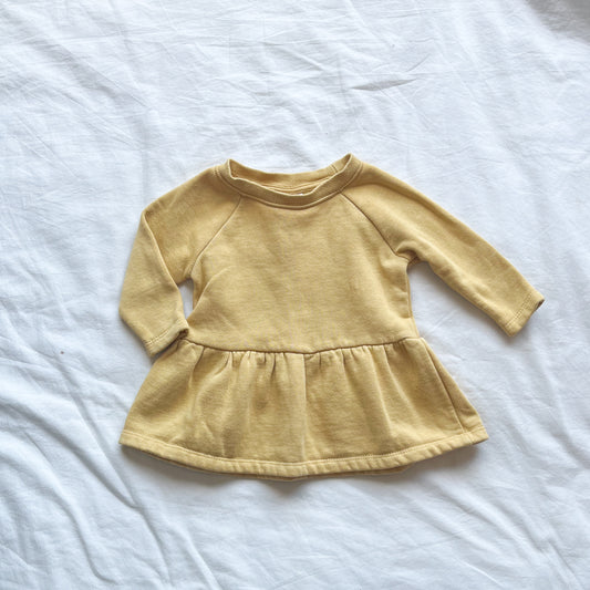 Teeny weeny fleece dress, 3-6m