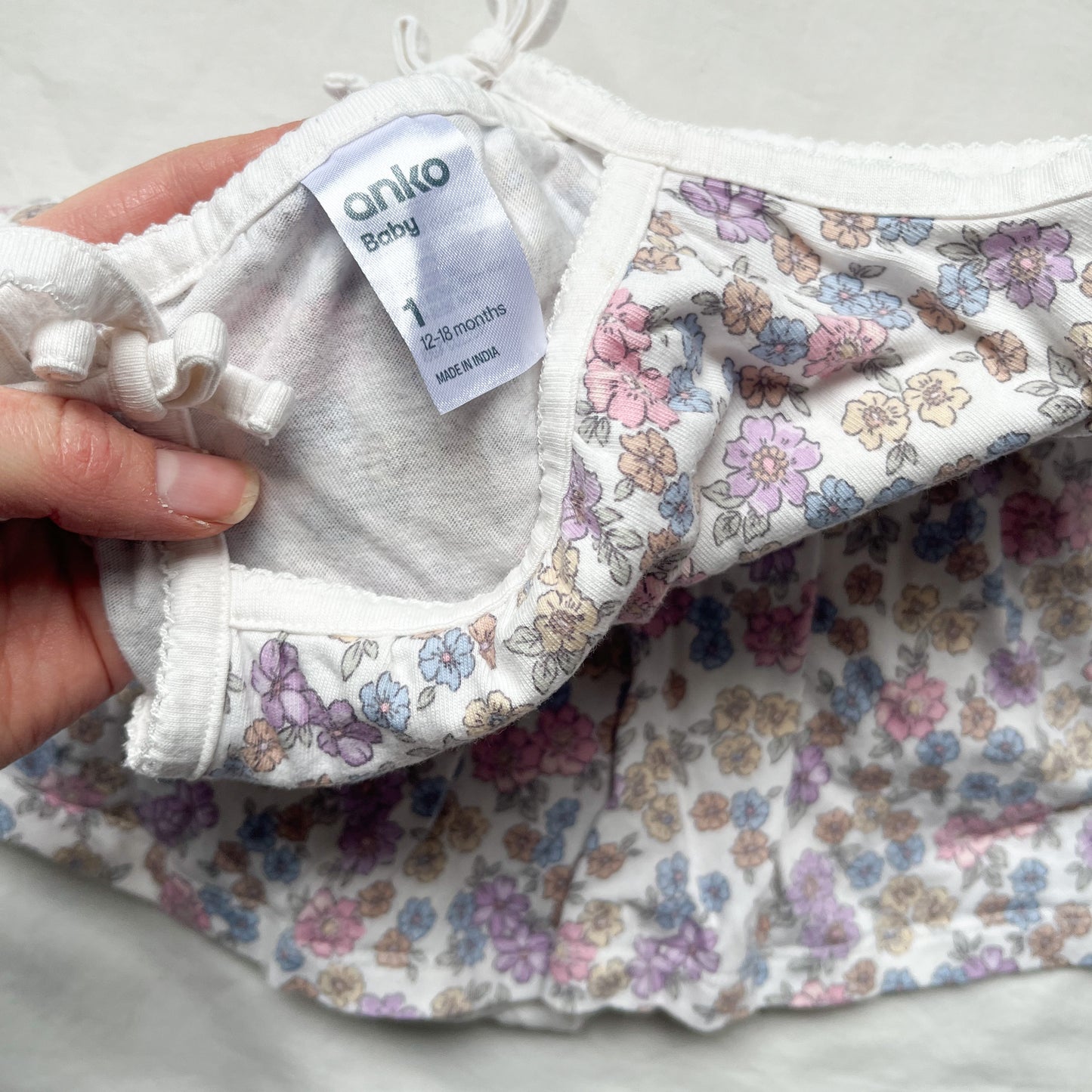 Floral dress/bodysuit, size 1
