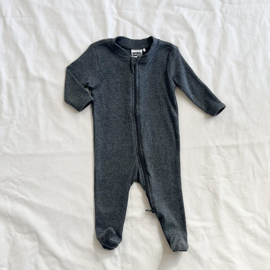 Grey sleepsuit, NB