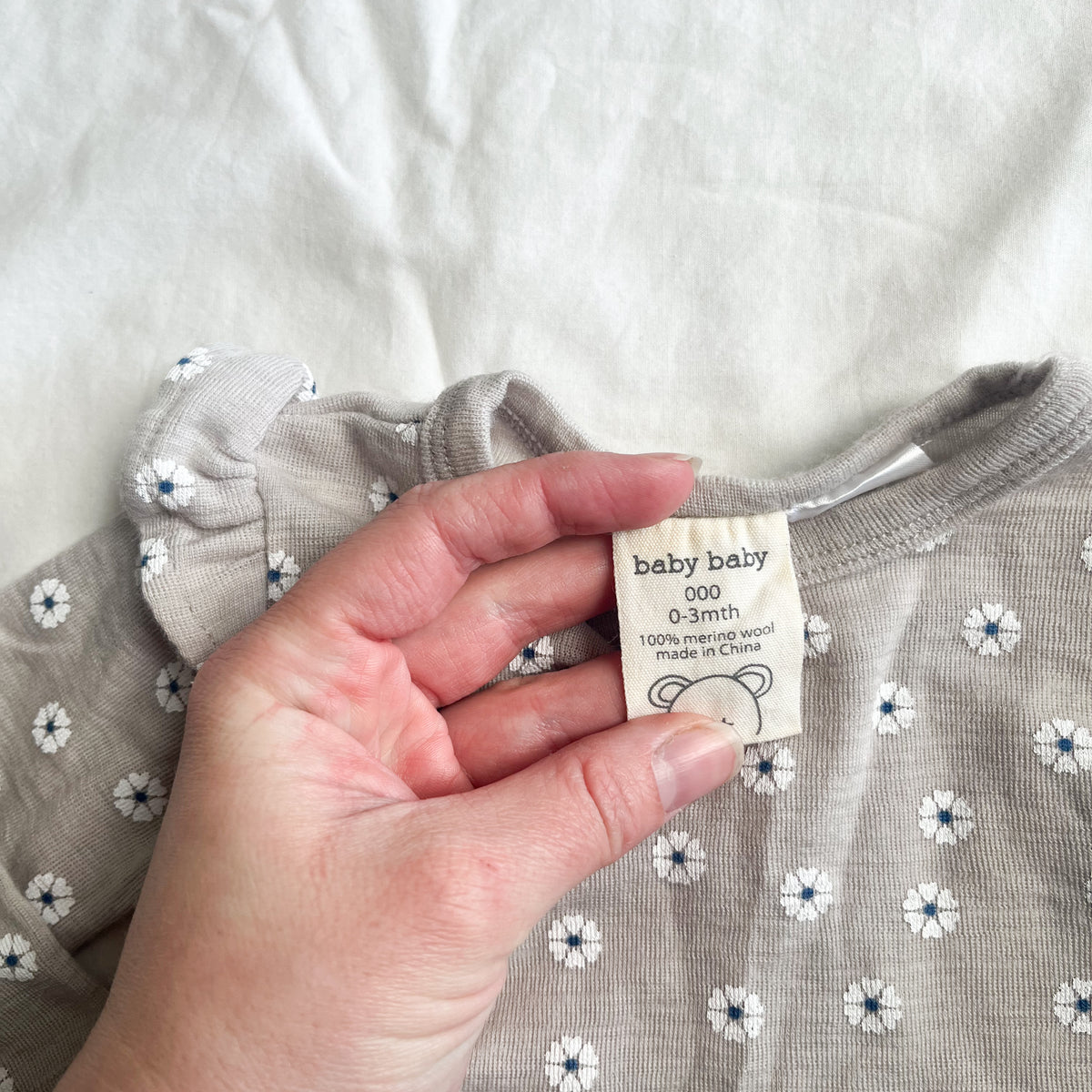 Baby berry merino top, 0-3m