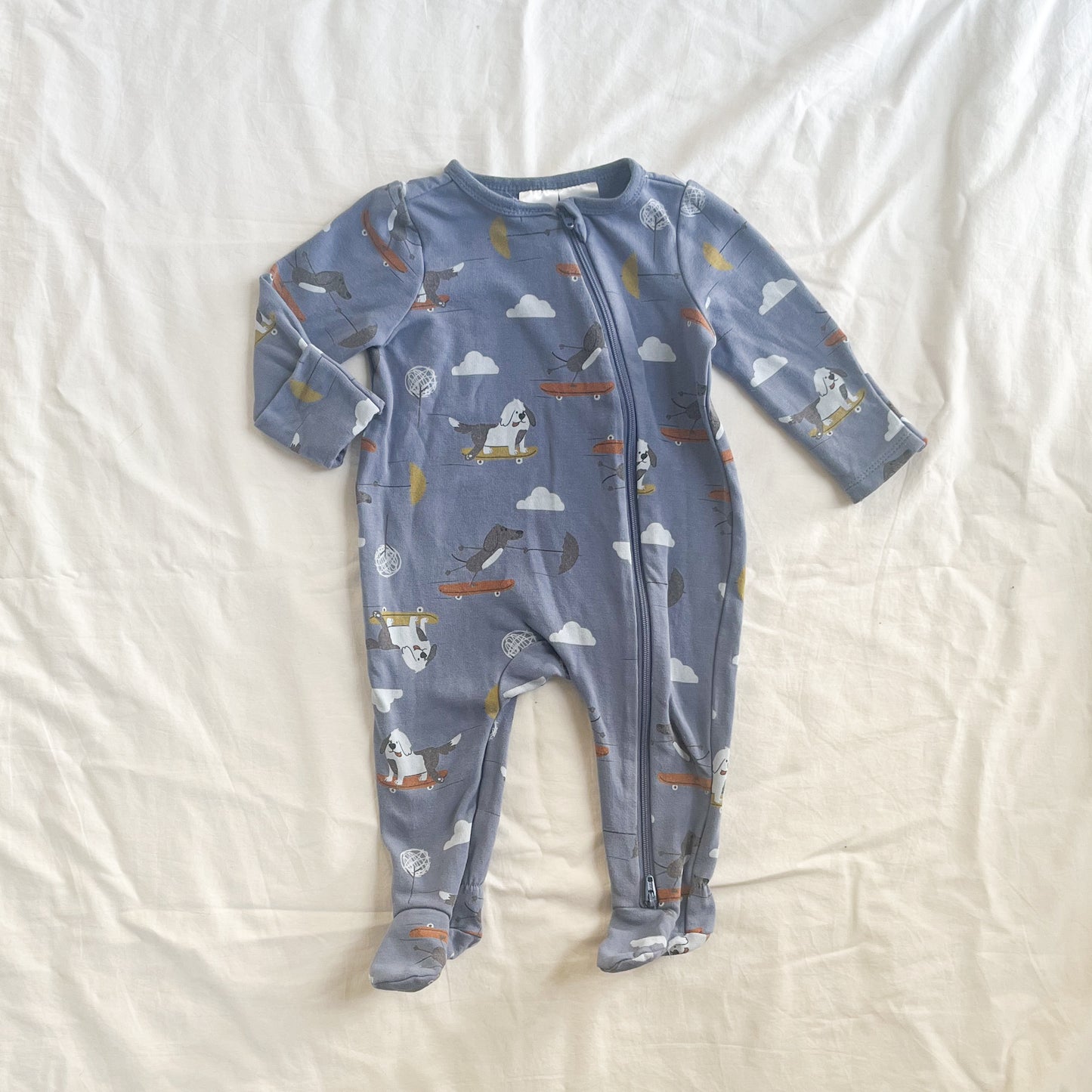 Teeny weeny fleece sleepsuit, 0-3m