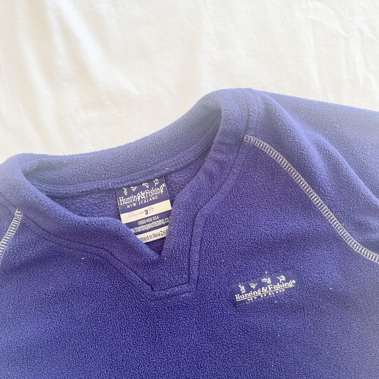 Hunting and fishing tee, purple, size 3