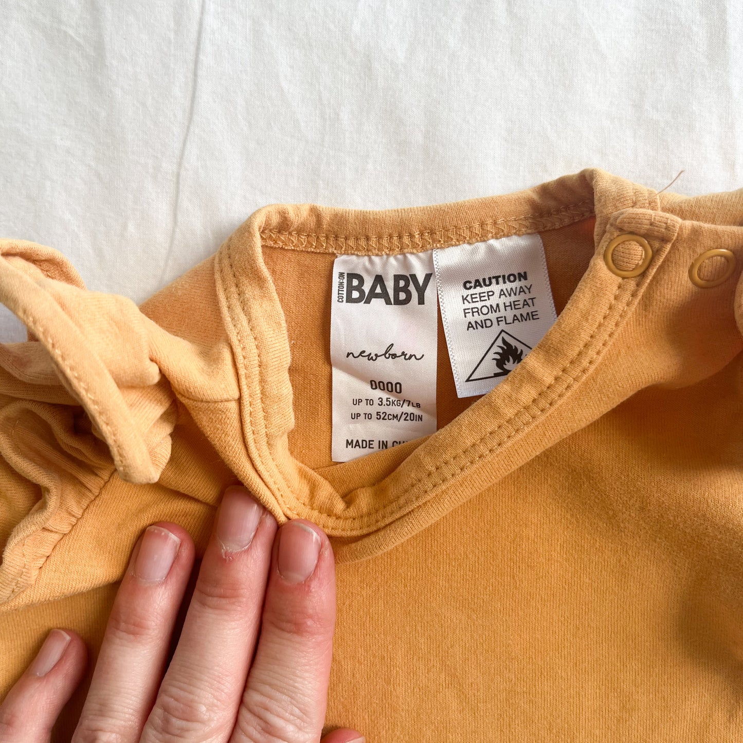 Cotton on bodysuit, NB