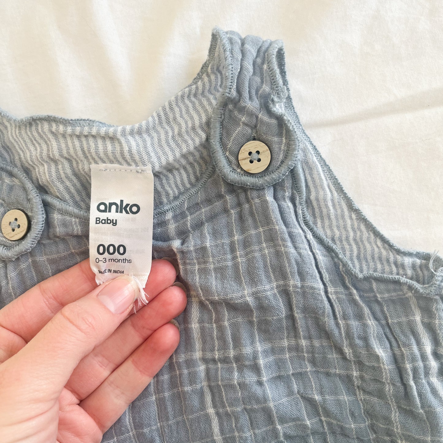 Blue overalls, 0-3m