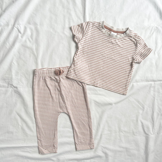 Baby berry stripe set, 6-12m