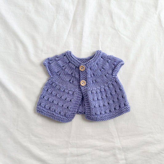 Handmade knit vest, NB-3m