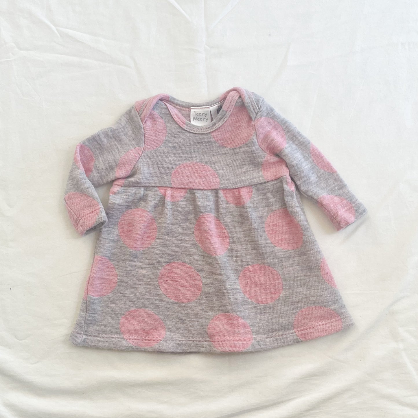 Teeny weeny merino dress, 0-3m