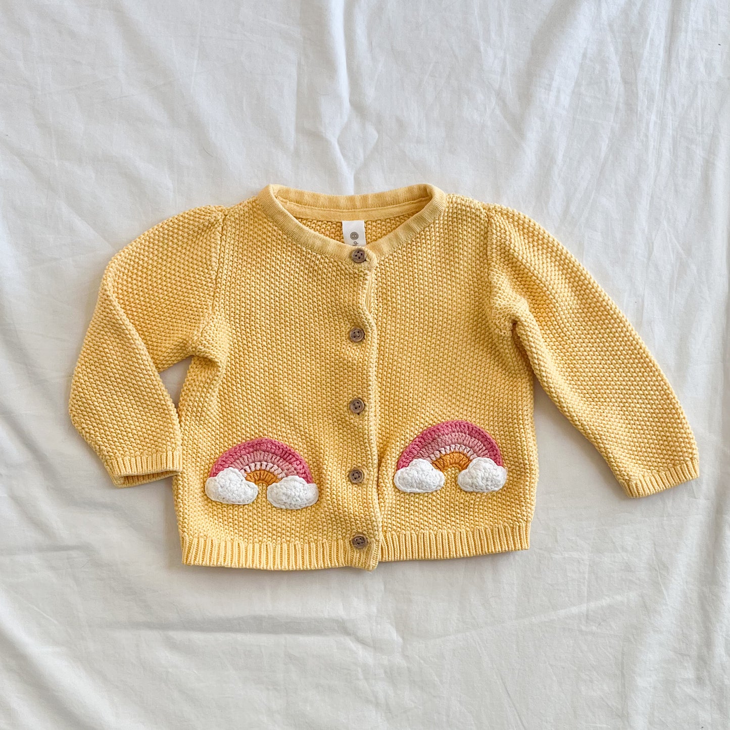 Dymples yellow cardi, 3-6m
