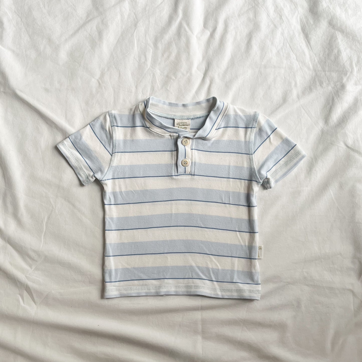 Green bean tee, 6-9m