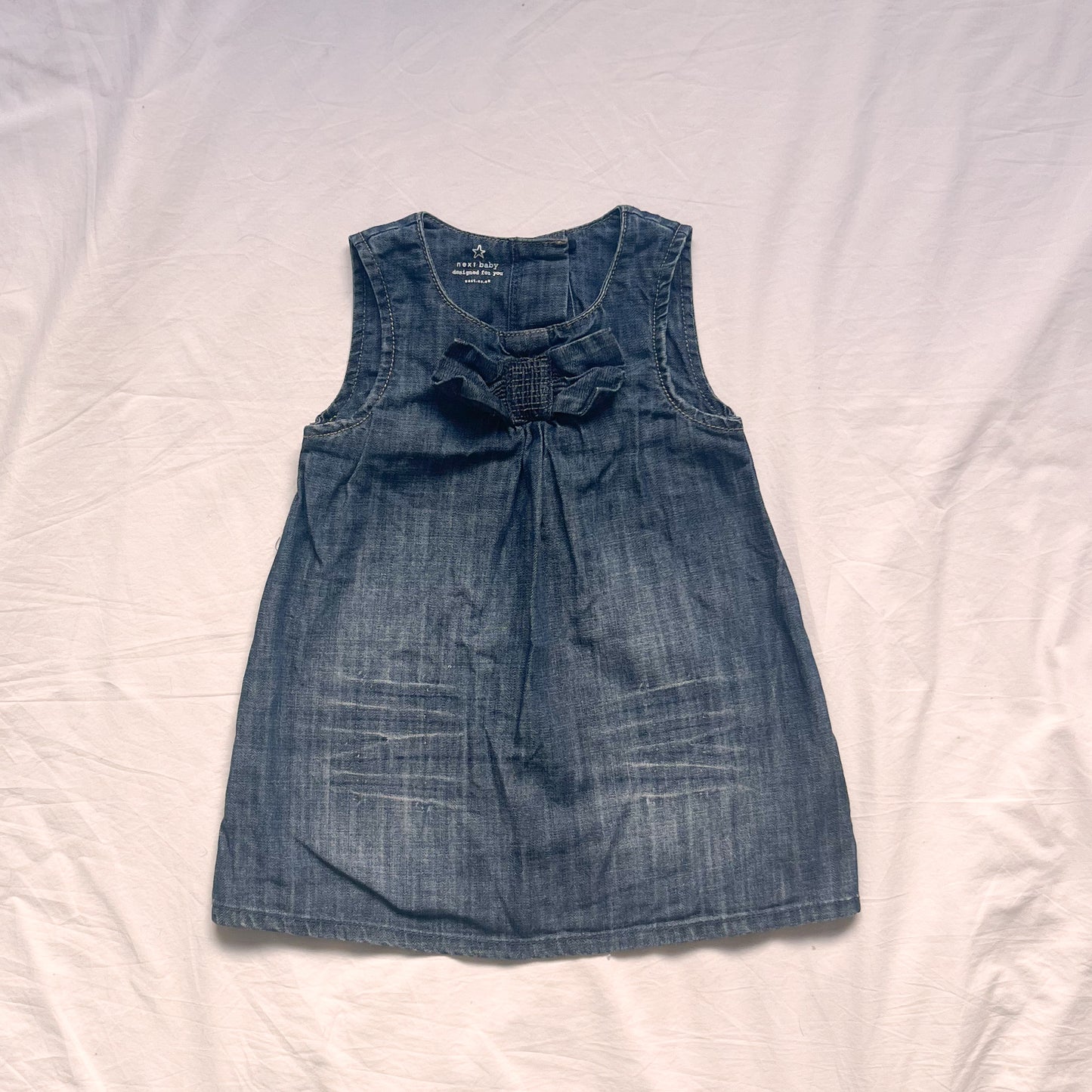 Next denim dress, 6-9m