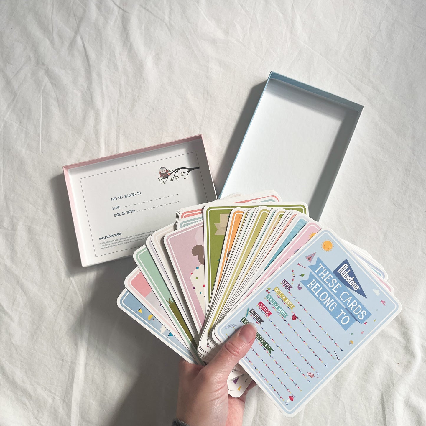 Milestone cards