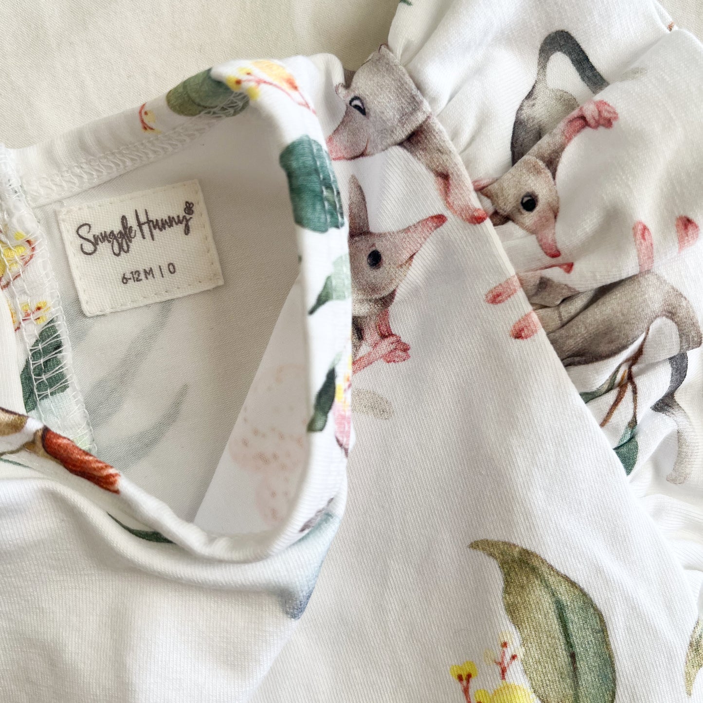 Snuggle hunny bodysuit/dress, 6-12m