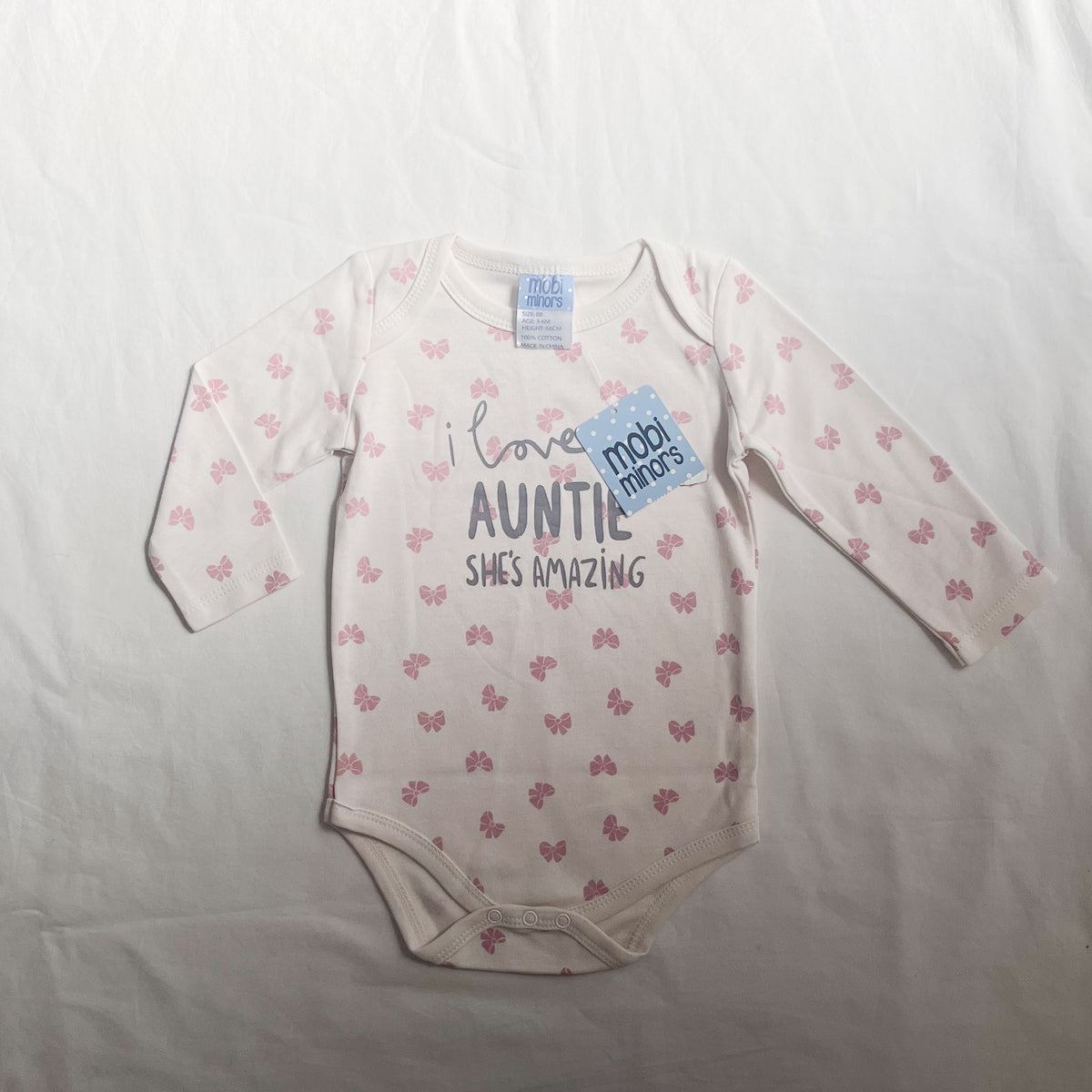 Mobi minors bodysuit, 3-6m