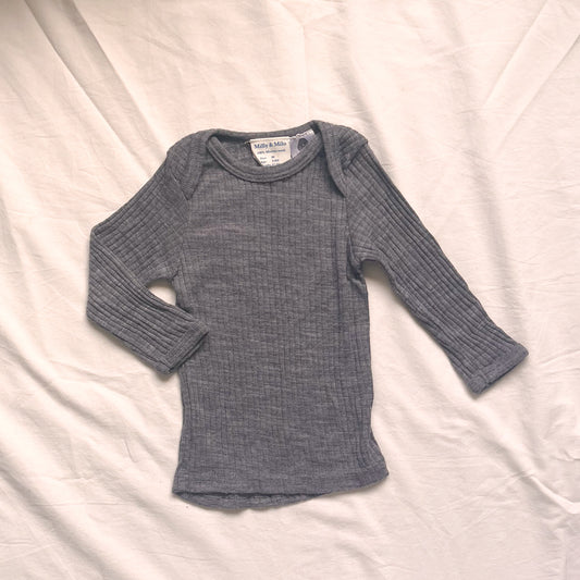Mily & Milo merino top, 3-6m