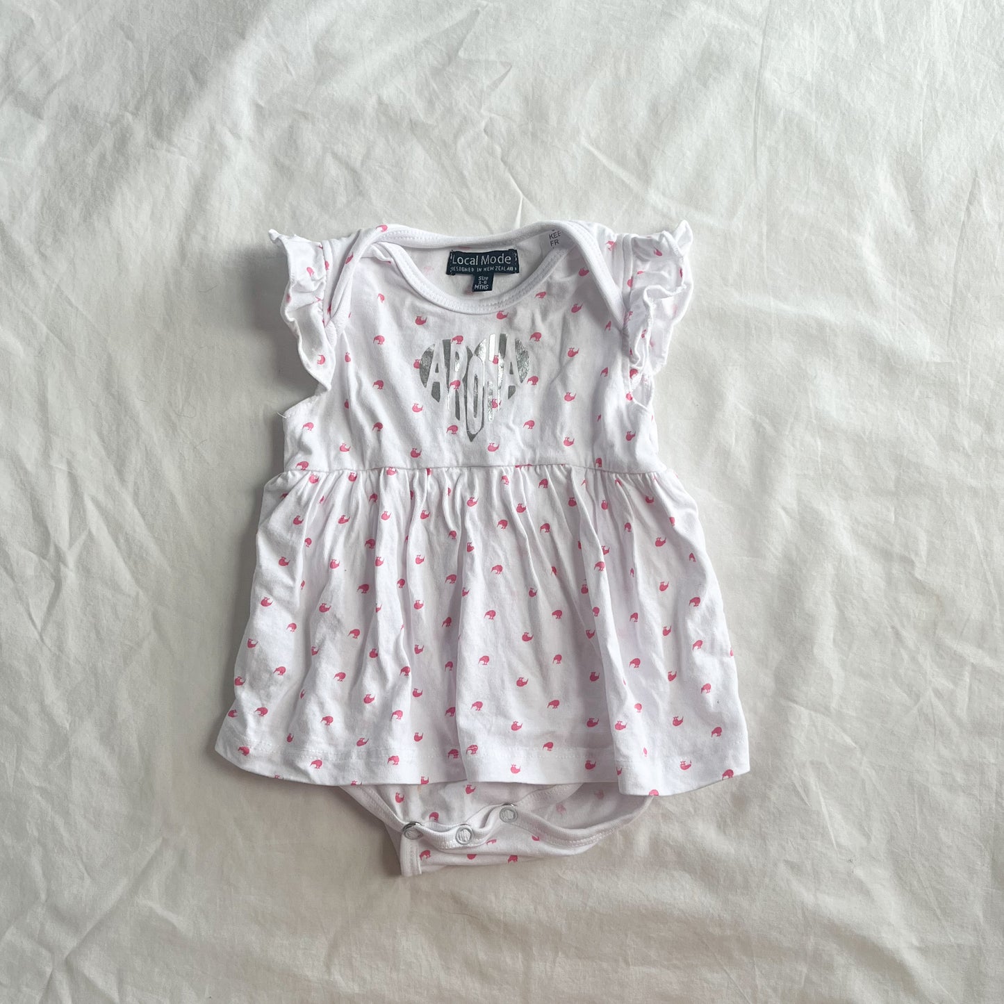 Local mode bodysuit/dress, 3-6m