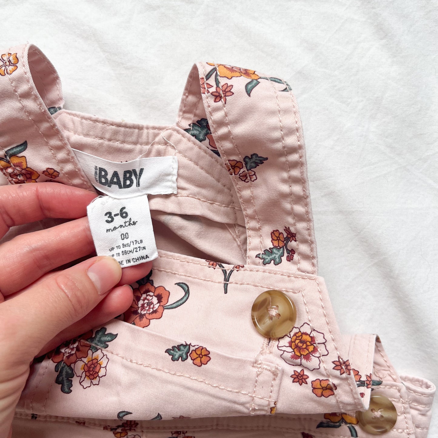 Cotton on overalls, 3-6m