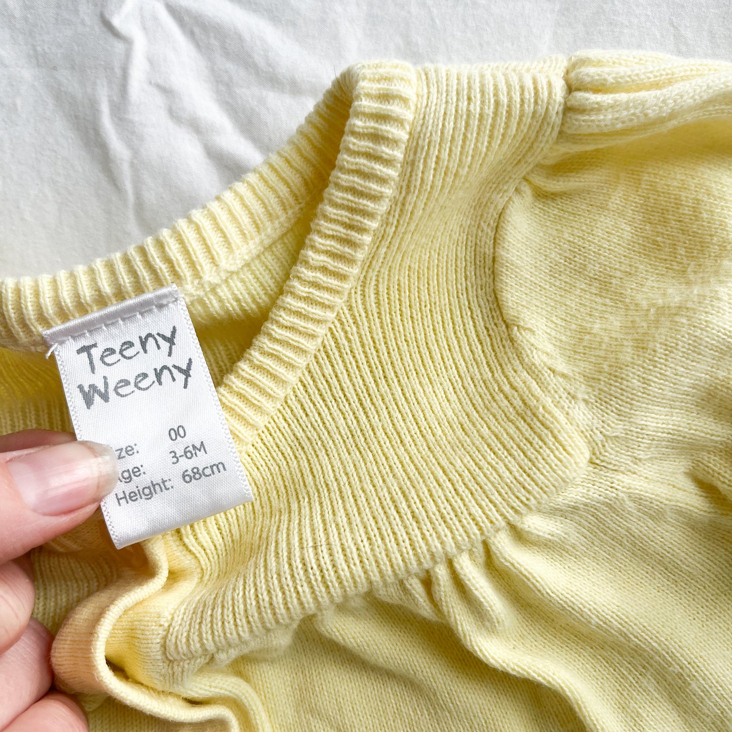Teeny weeny cardi, 3-6m