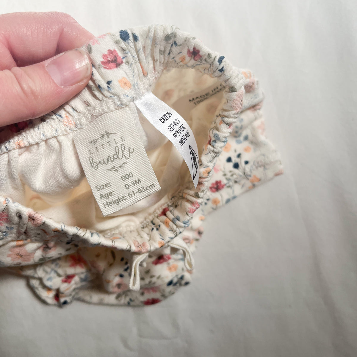 Little bundle nappy cover, 0-3m