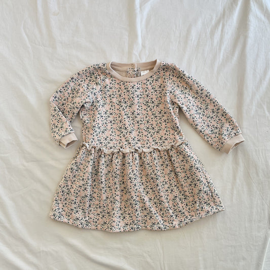 Teeny weeny fleece dress, size 2