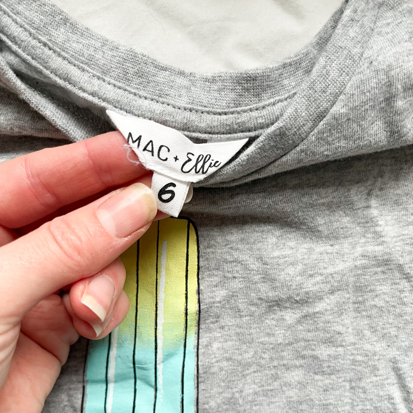 Mac & Ellie tee, size 6