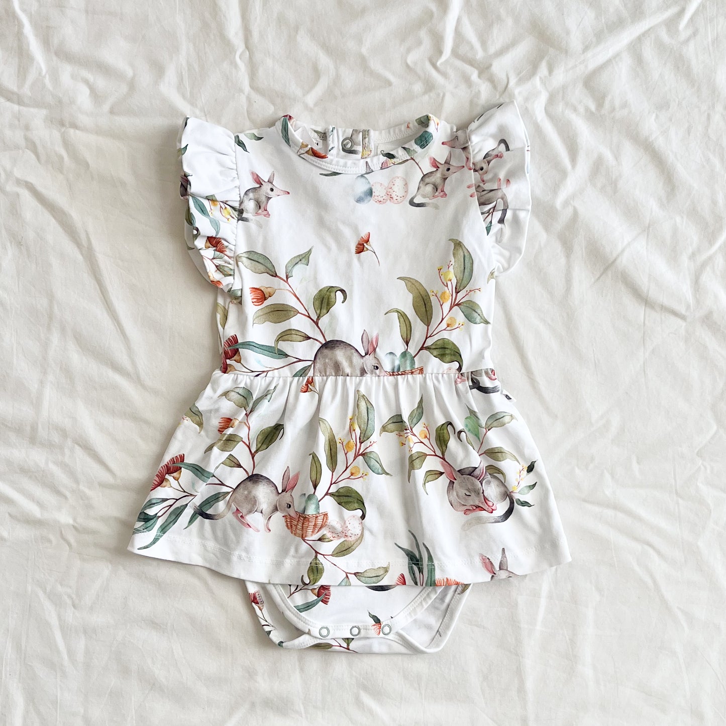 Snuggle hunny bodysuit/dress, 6-12m