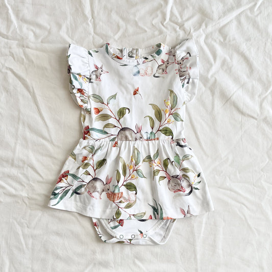 Snuggle hunny bodysuit/dress, 6-12m