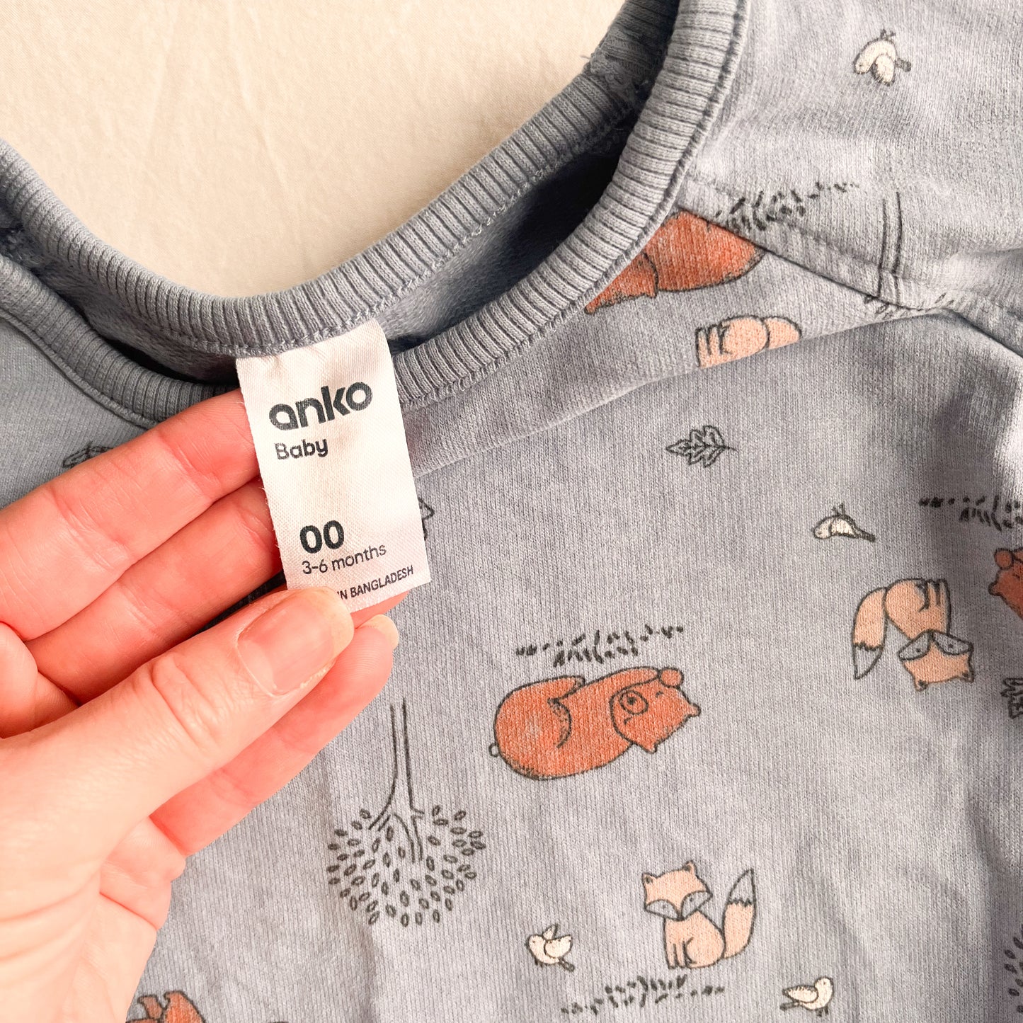 Animal sweater, 3-6m