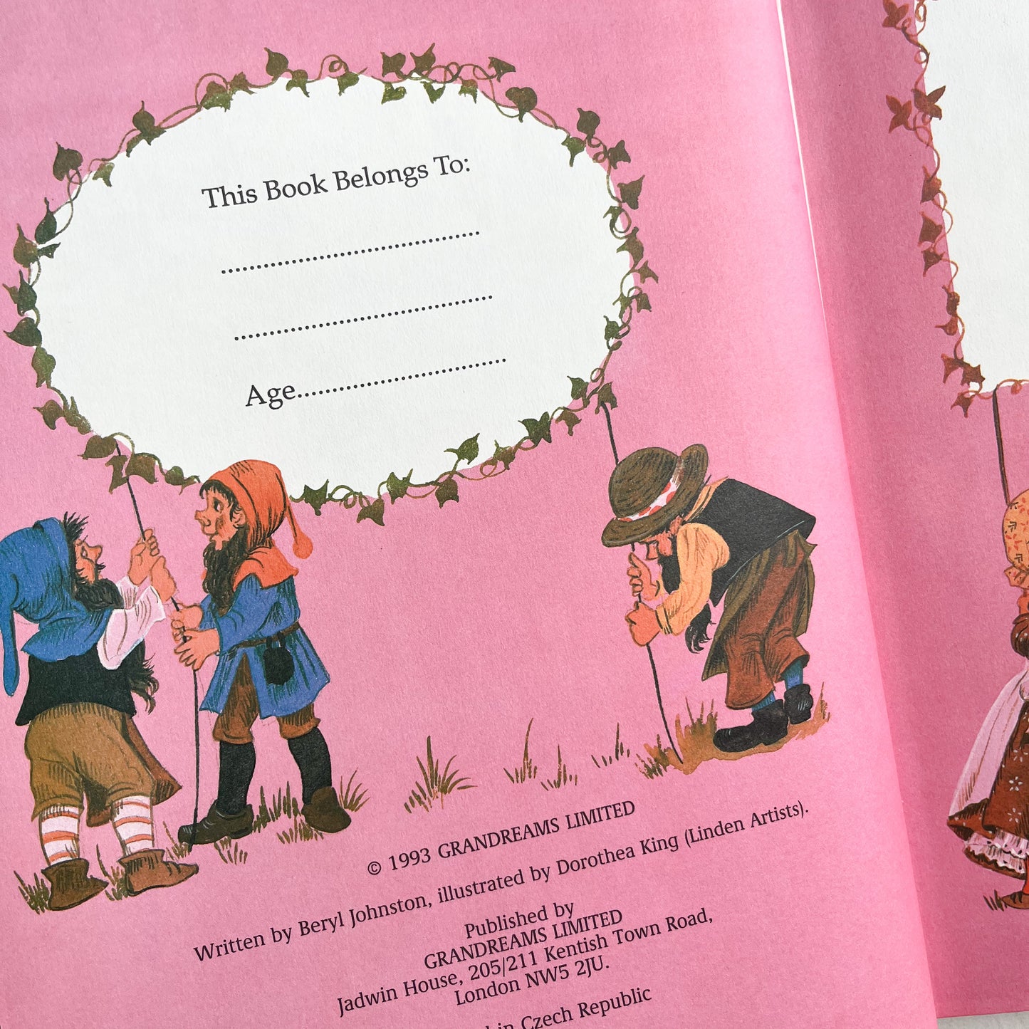 Vintage bedtime stories book