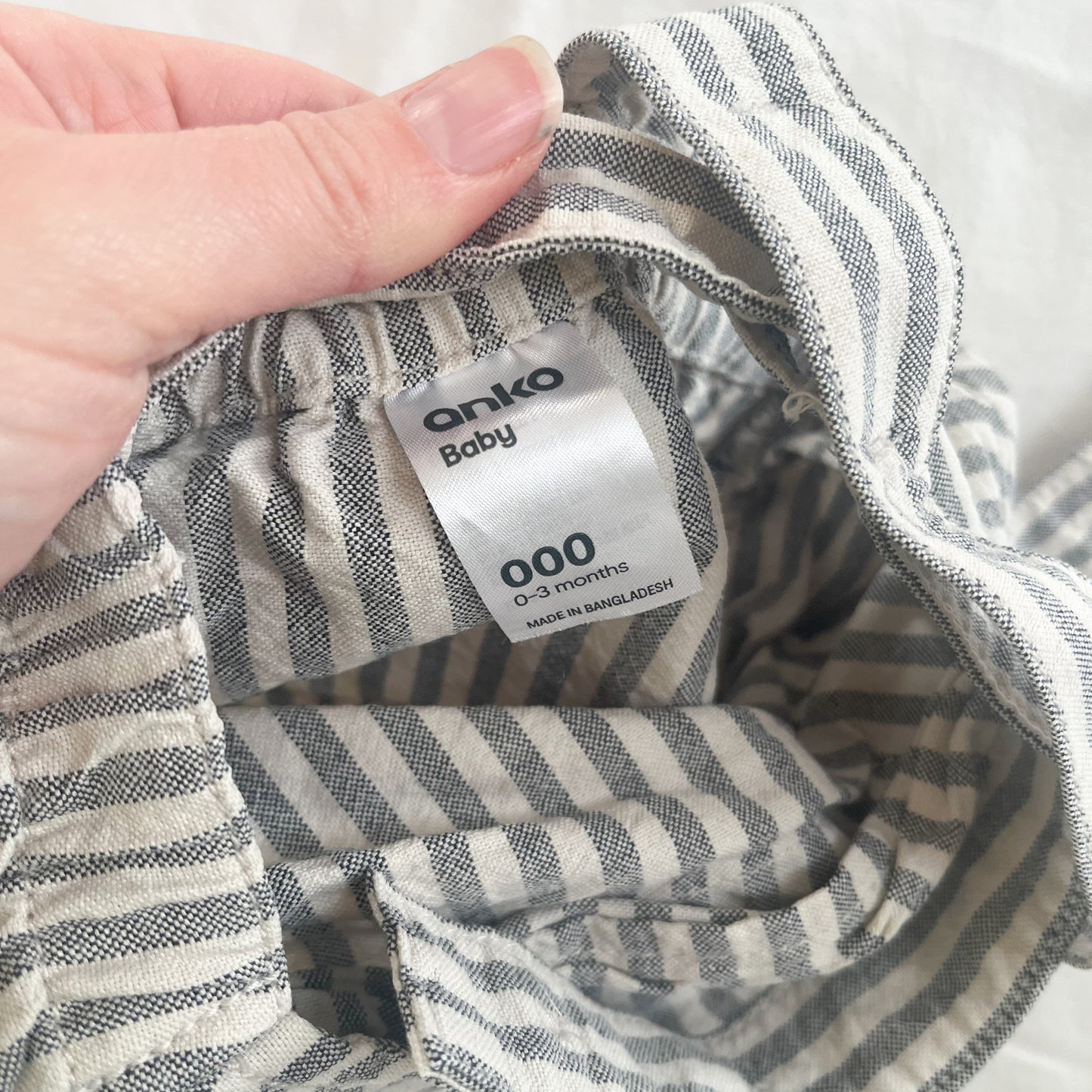 Stripe romper, 0-3m