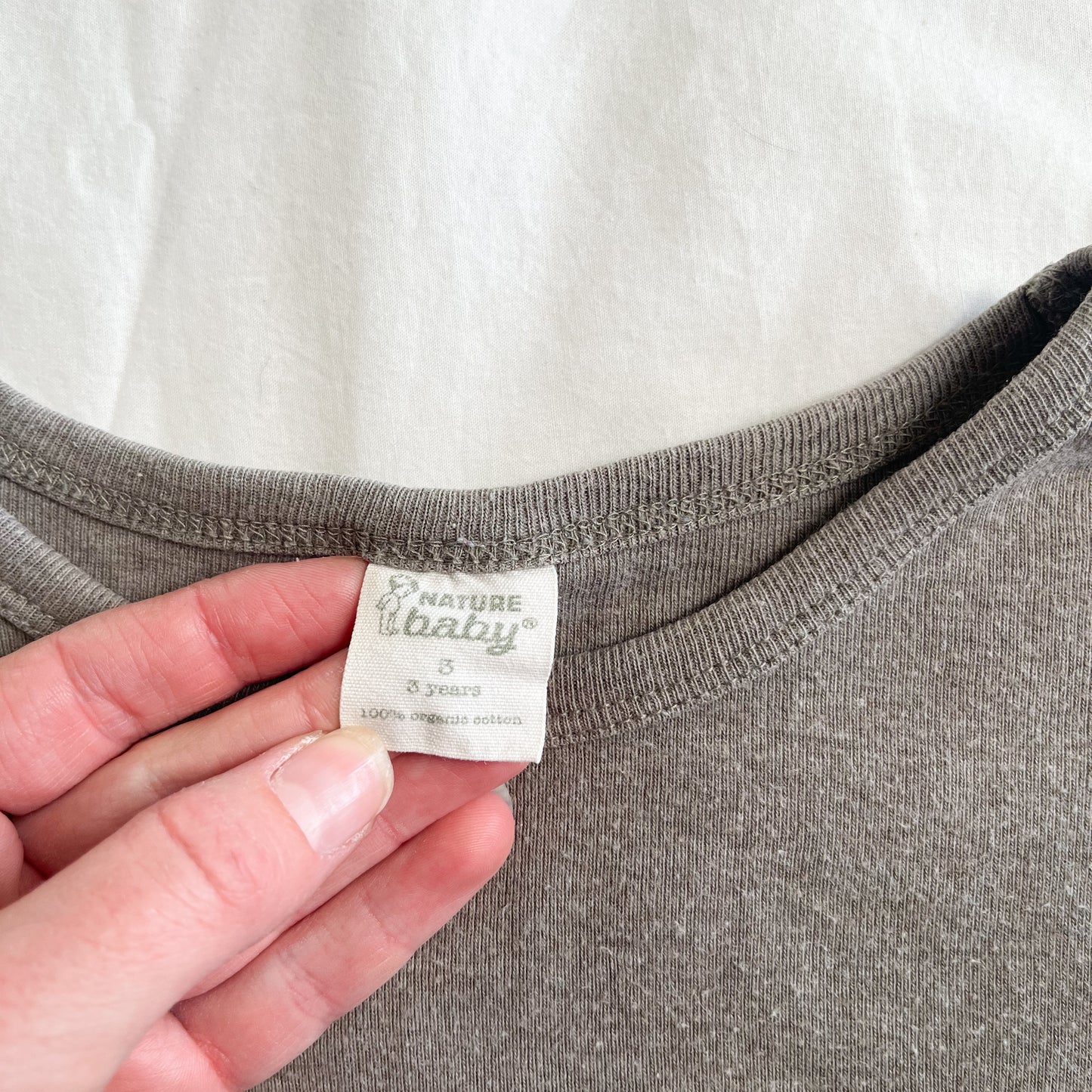 Nature baby tee, size 3