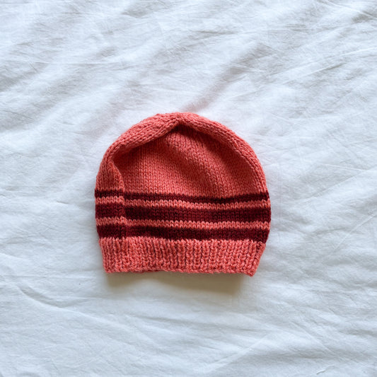 Hand knit beanie, approx size 1