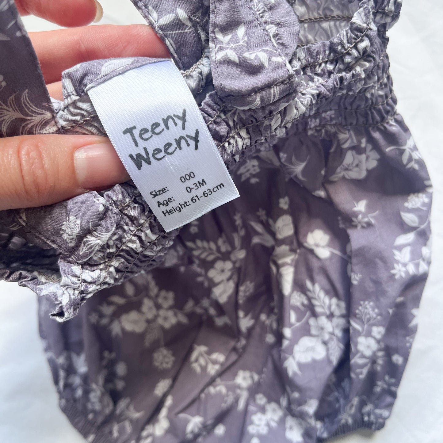 Teeny weeny romper, 0-3m