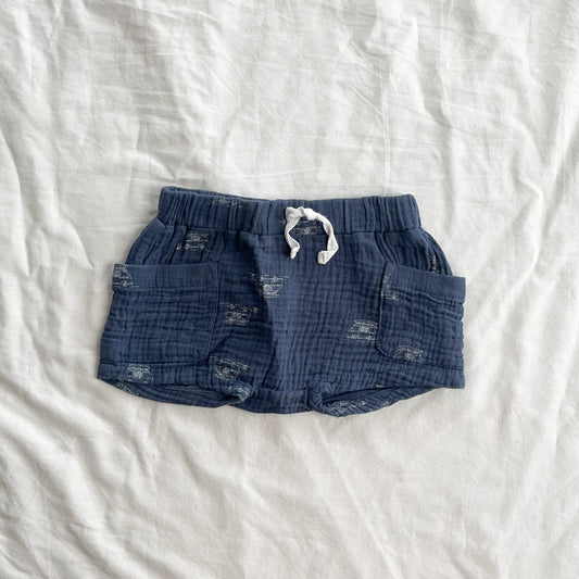 Navy short, 0-3m
