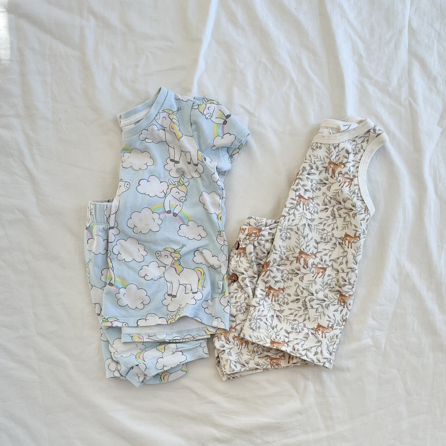 DAYCARE BUNDLE - x2 summer pj sets, size 1-2 (Jaime Kay&peter Alexander)