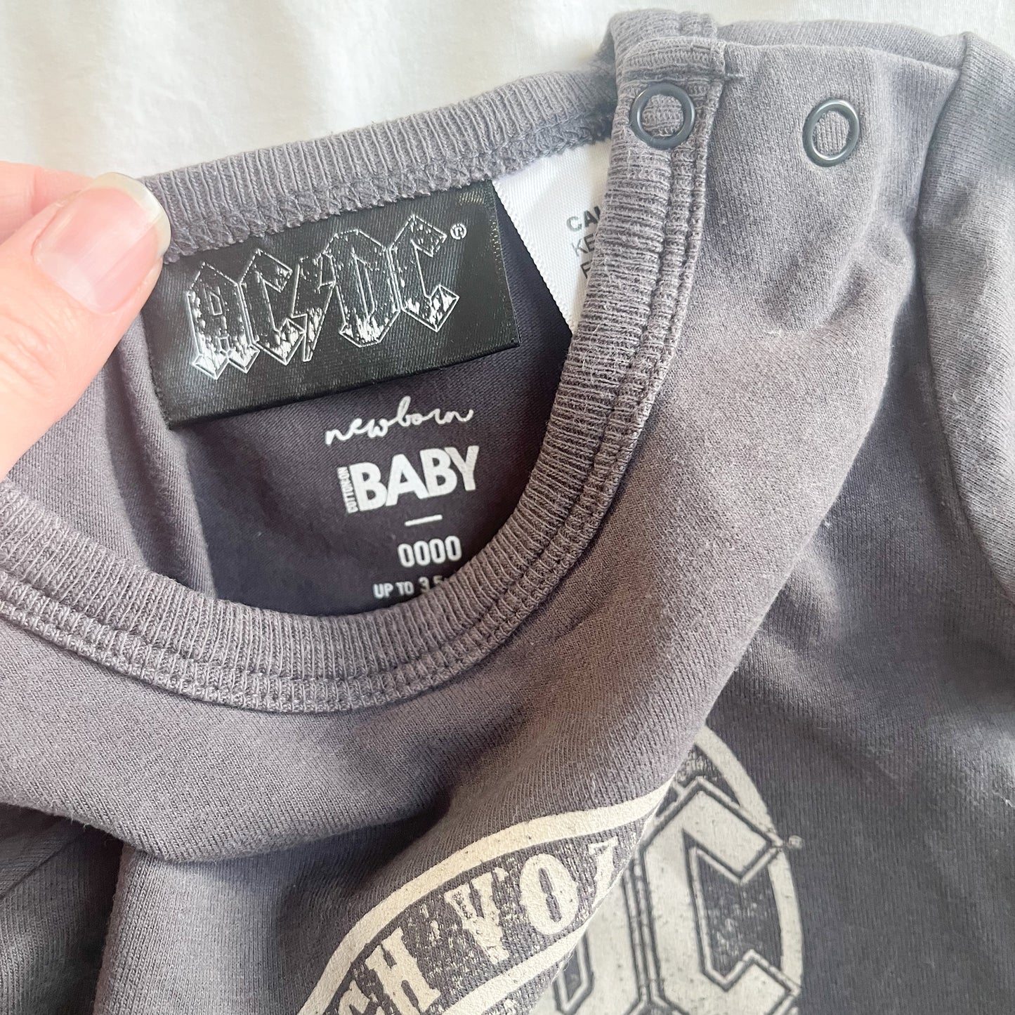 AC/DC romper, NB