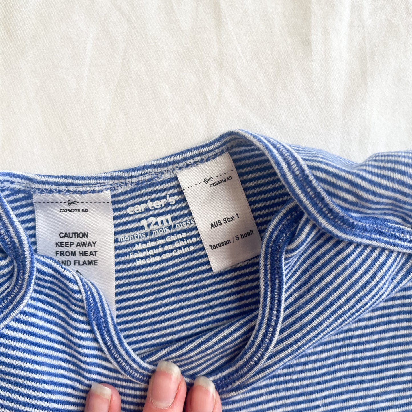 Carter’s bodysuit, size 1